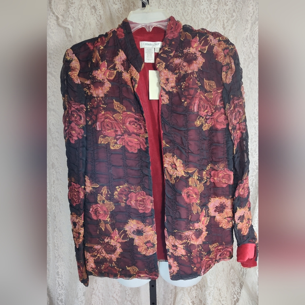 Coldwater Creek Red jacket NWT